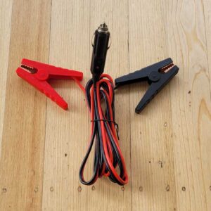 Cigarette Plug to Alligator Clip cable